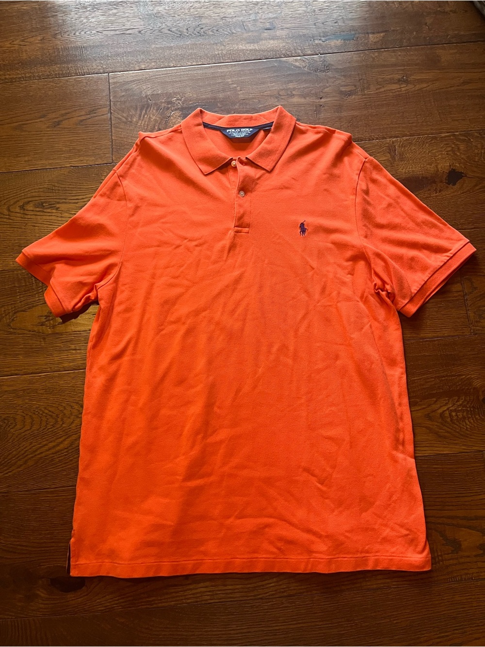 Polo Golf Ralph Lauren Shirt Mens XL Orange Pro Fit Pima Cotton Short Sleeve